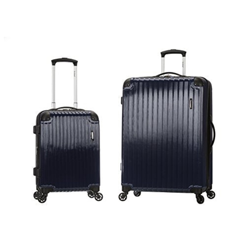 Rockland Santorini 20X28 Inch Expandable Polycarbonate Set, Navy