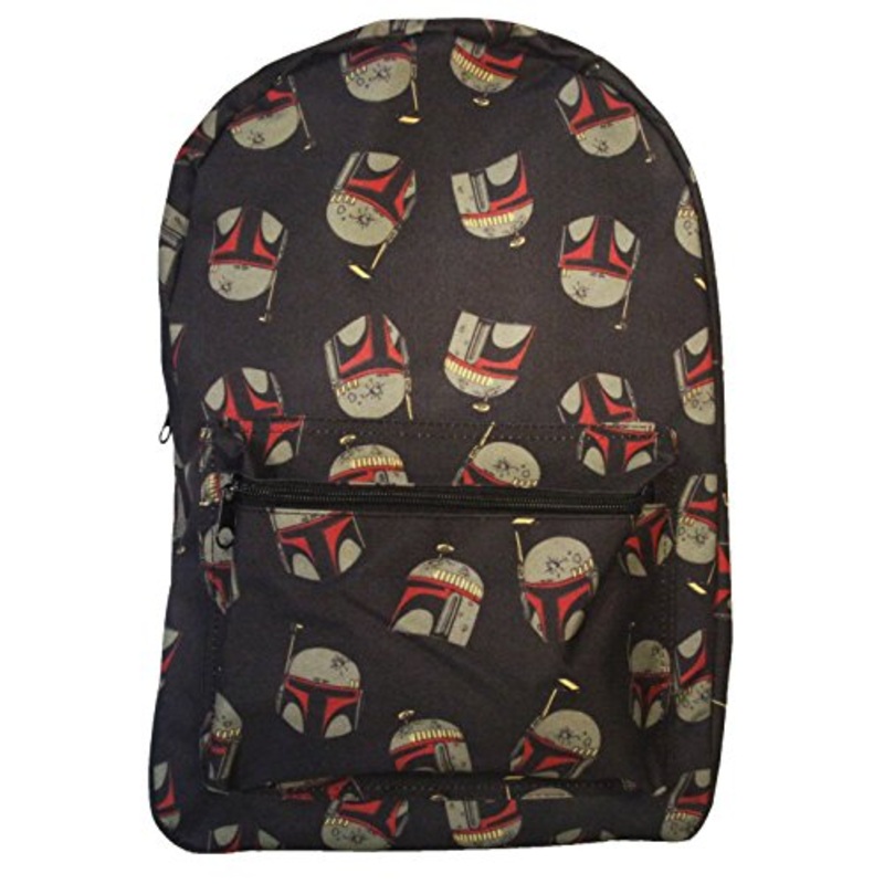 Star Wars Boba Fett Helmet Print Backpack