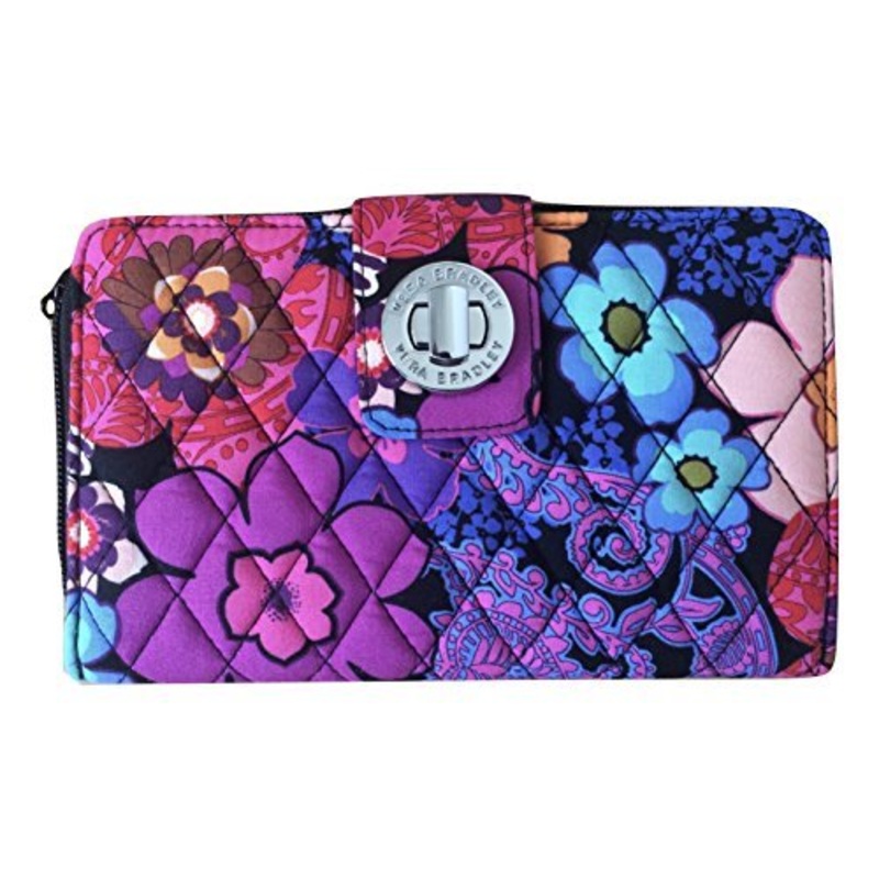 Vera Bradley Turn-Lock Wallet (One Size, Floral Fiesta)