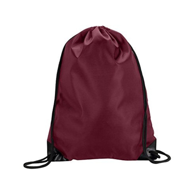 8886 Ultraclub Value Drawstring Pack - Maroon - One