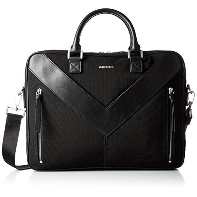 Diesel Men'S Mr. V Zipper Mr. V-Briefcase, Black