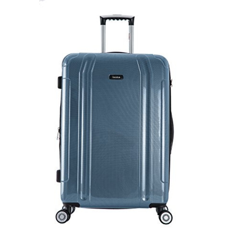 Inusa Southworld Lightweight Hardside Spinner Blue Carbon/20"L X 13"W X 27"H