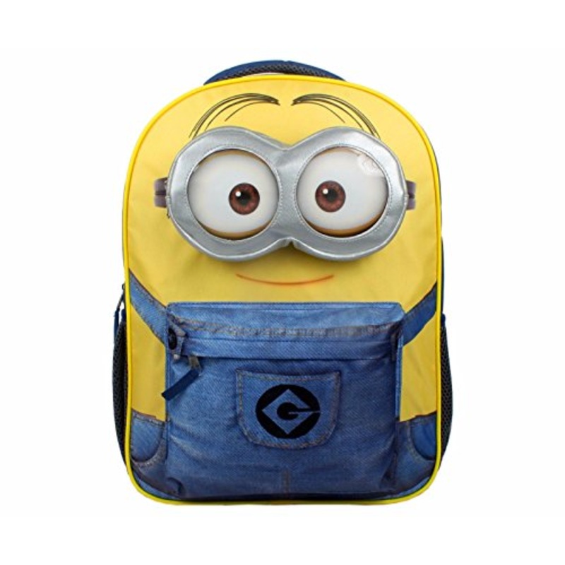Licensed Despicable Me Minions Kids 3D Small 12" School Backpack