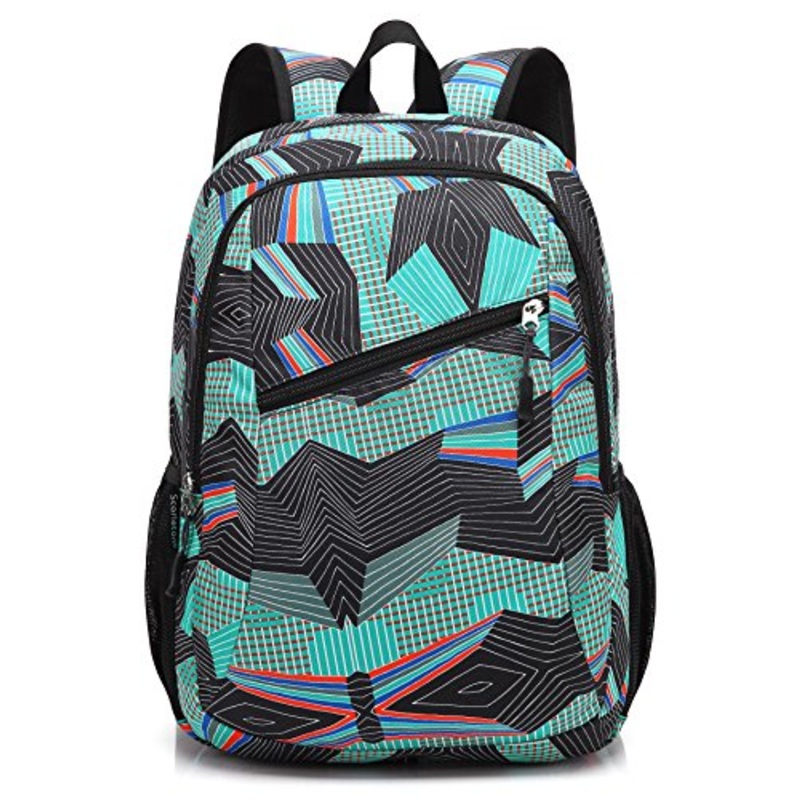 Scarleton Patterned School Backpack H203713 - Green