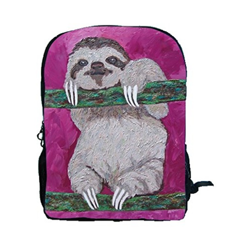 Sloth Backpack, Sloth Book Bag - Support Wildlife Conservation - Read How - From My Original