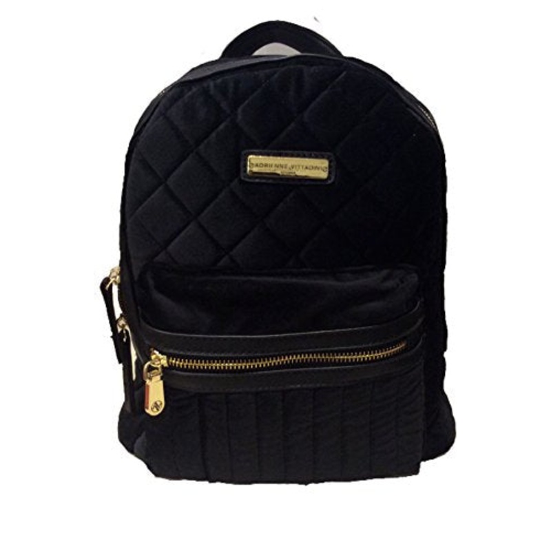 Adrienne Vittadini Studio Black Suave Quilted Backpack - Ships Fast!!!