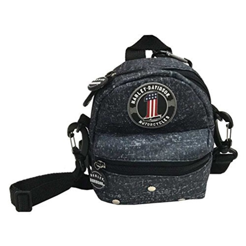Harley-Davidson Blue Rain Collection Mini-Me Small Backpack, Blue 99668 BR