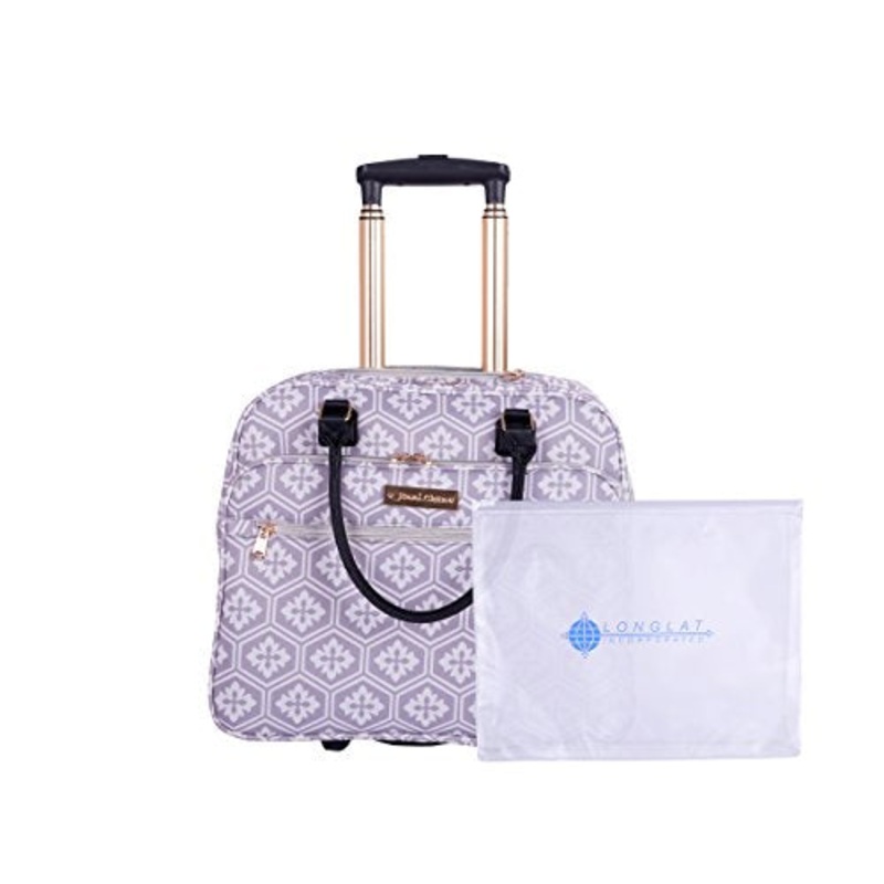 Jenni Chan Adra 2-Piece Set Business Tote + 311 Bag Travel, Grey One Size
