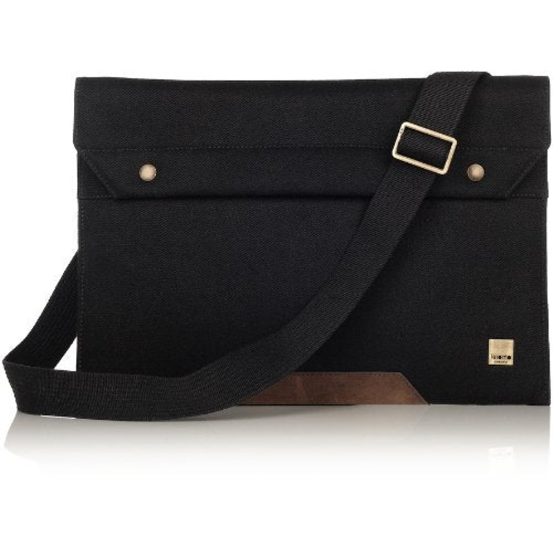 Knomo Balham Argal 13-Inch Laptop Sleeve With Strap, Black