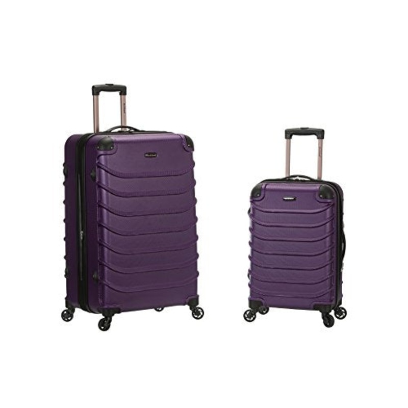 Rockland Speciale 20 Inch 28 Inch 2 Pc Expandable Abs Spinner Set, Purple, One Size