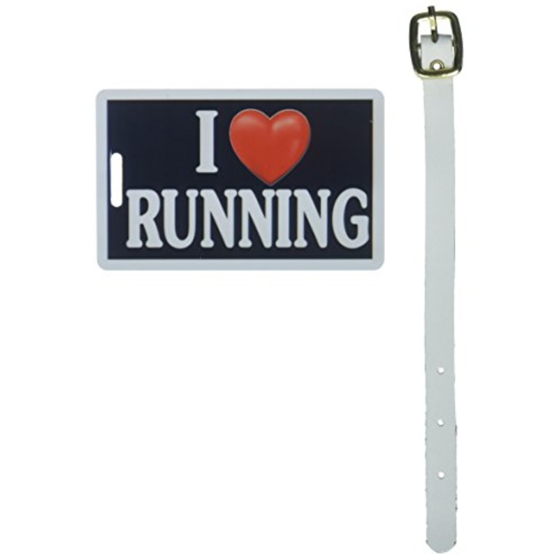 Tag Crazy I Heart Running Four Pack, Black/White/Red, One Size