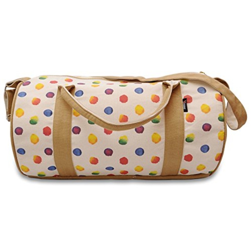 Vietsbay Women Colorful Polka Dots-26 Printed Canvas Travel Duffle Bag Was_47