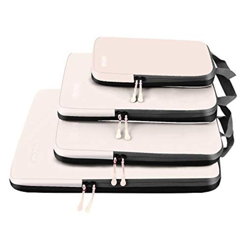 4 Set Compression Packing Cubes Travel Expandable Packing Organizers