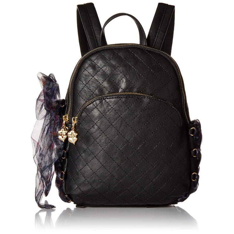 Betsey Johnson Love Shack Lacing Small Backpack, Black