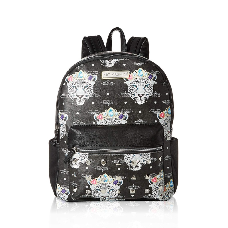 Betsey Johnson Women's Snow Queen of the Jungle Print Backpack Black/Multi One Size