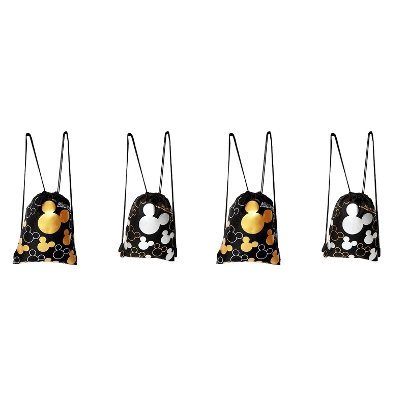 Disney Mickey Mouse Drawstring Backpack 4 Pack