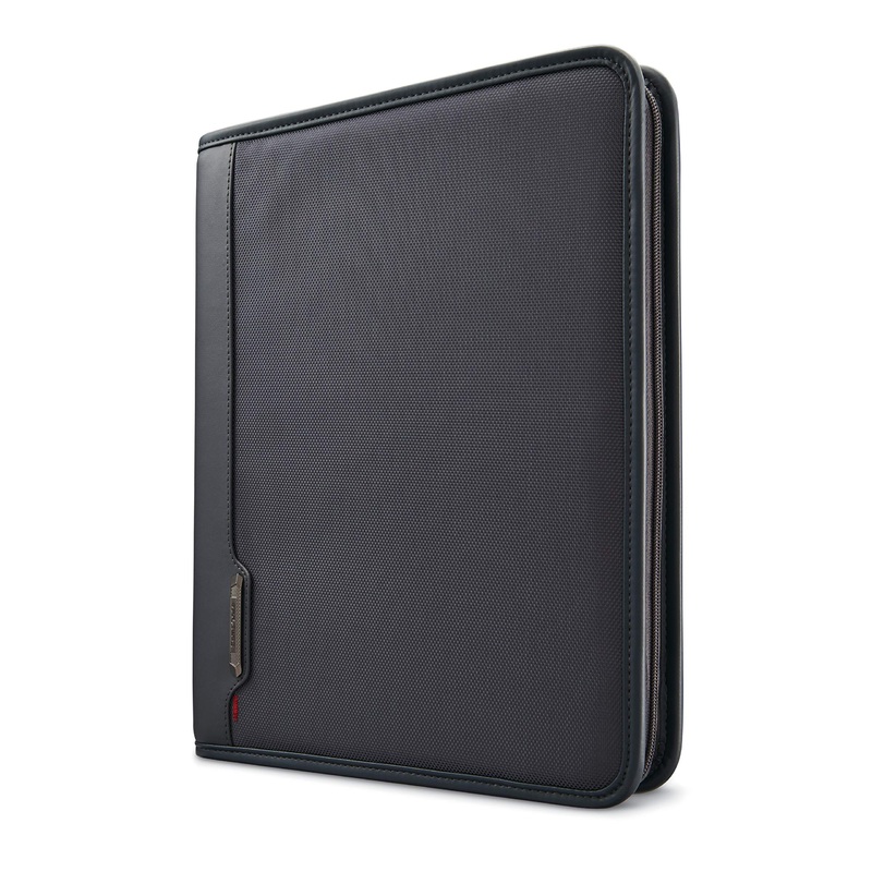 Samsonite Xenon Business Zip Portfolio Briefcase, Steel Grey, One Size
