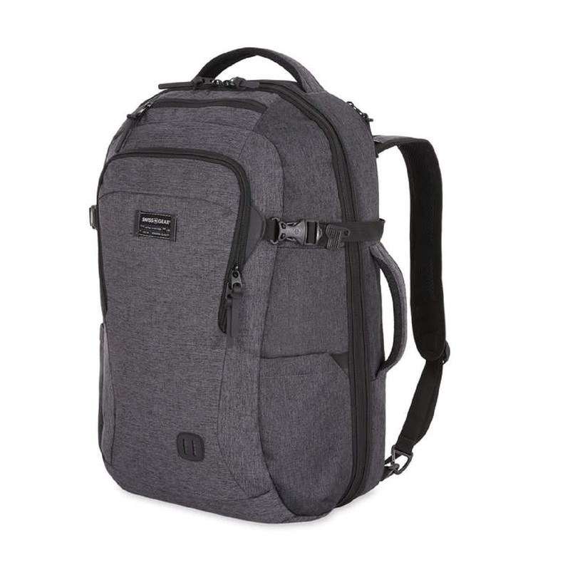 SWISSGEAR 6067 Getaway 2.0 Big Expandable Men's and Women's Ultra Spacious Laptop Backpack - Heather