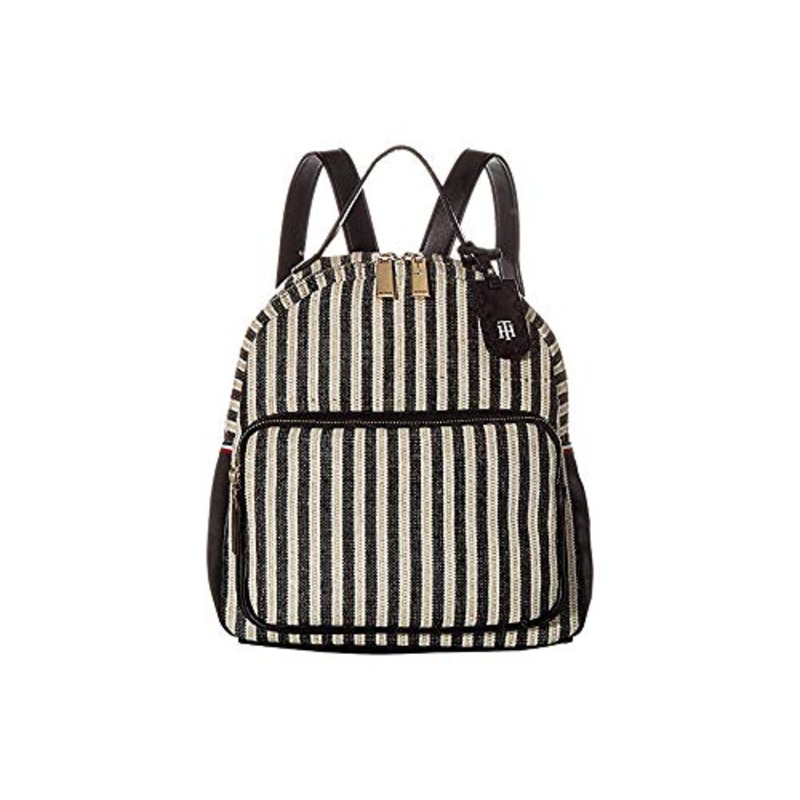 Tommy Hilfiger Women's Julia Dome Backpack Black/Natural One Size