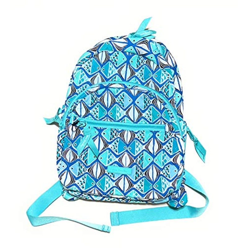Vera Bradley Essential Compact Backpack Go Fish Blue