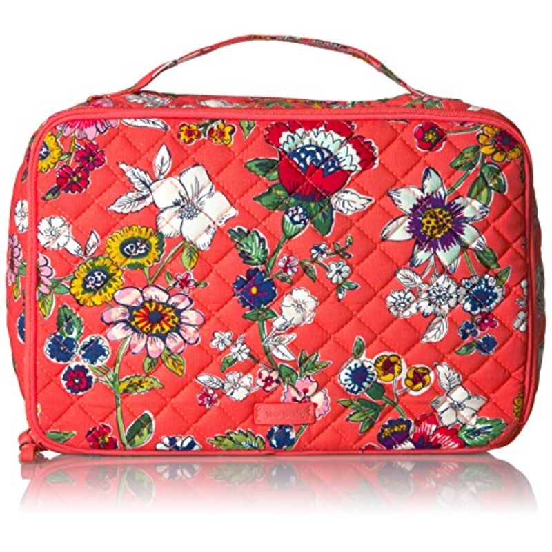 Vera Bradley Women'S Iconic Large Blush And Brush Case-Signature