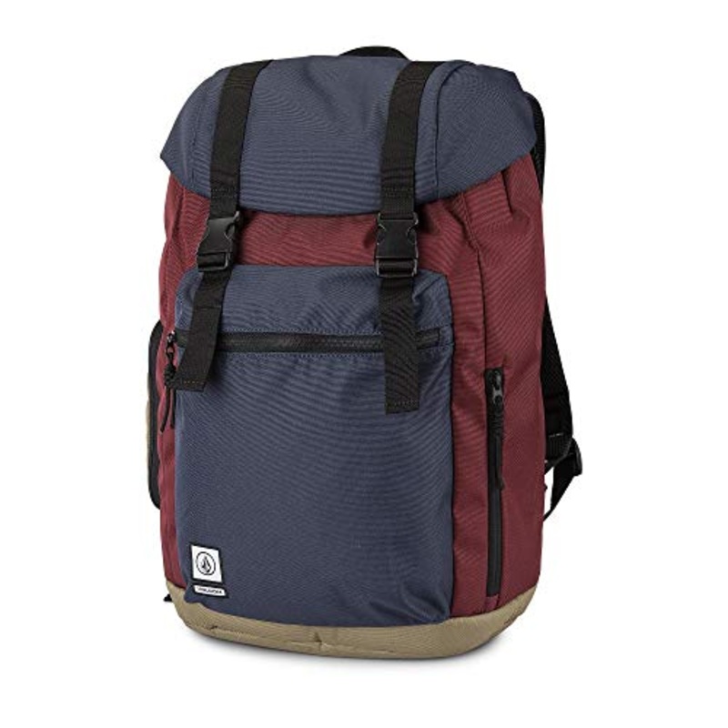 Volcom Men's Ruckfold Laptop Storage Backpack, Cabernet, One Size Fits All