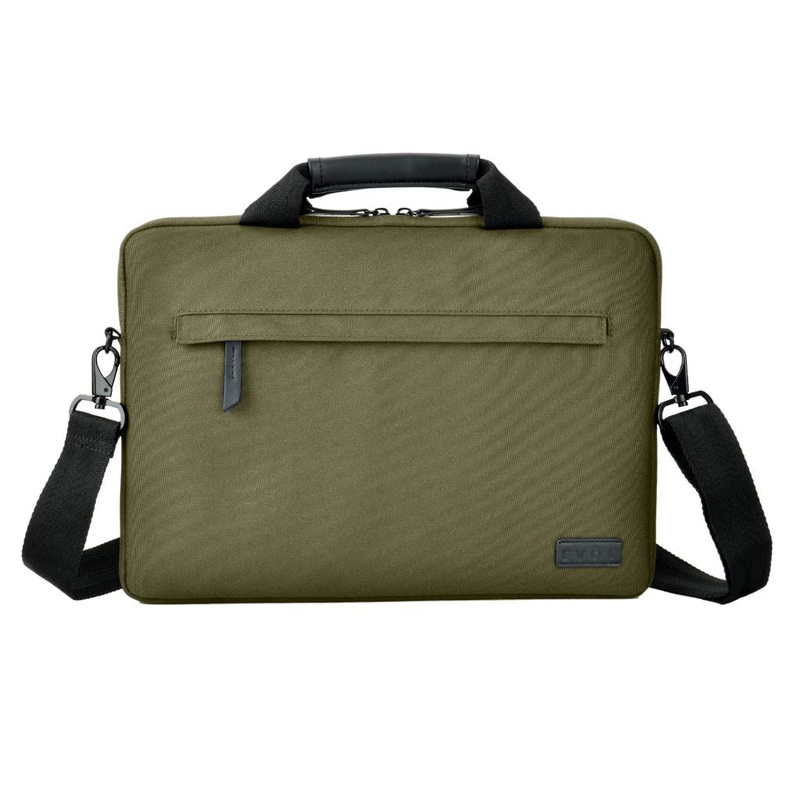 Evol 14.1 Slim Laptop Brief - Recycled Material - Olive