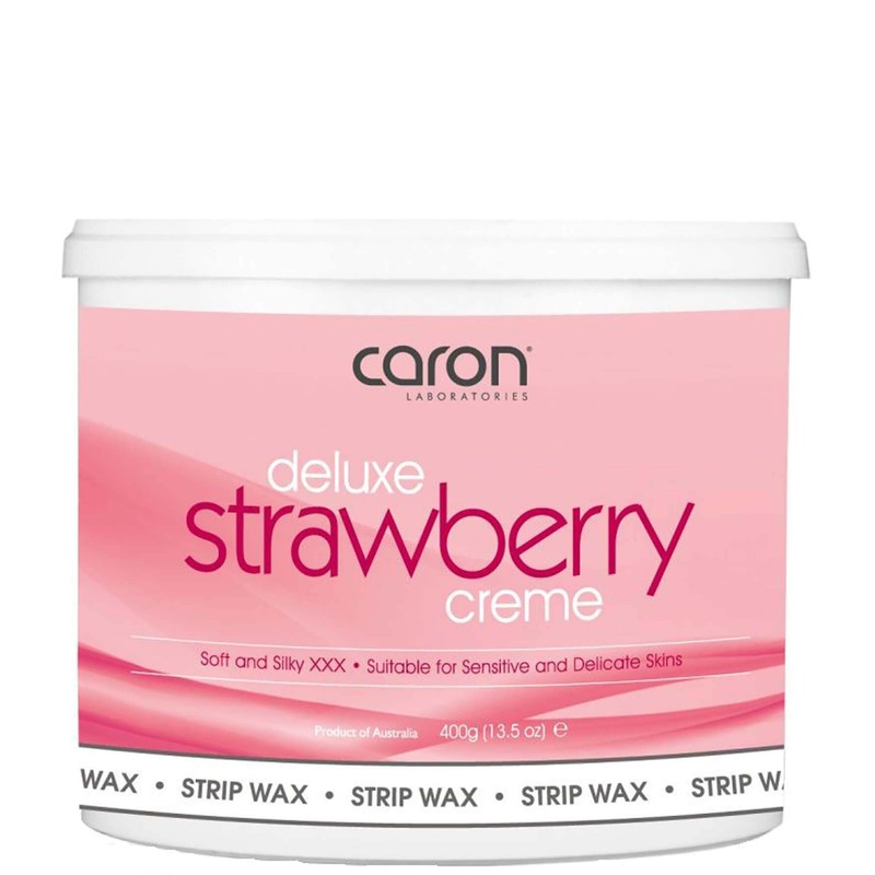 Caronlab Strawberry Crme Microwaveable Strip Wax 400ml