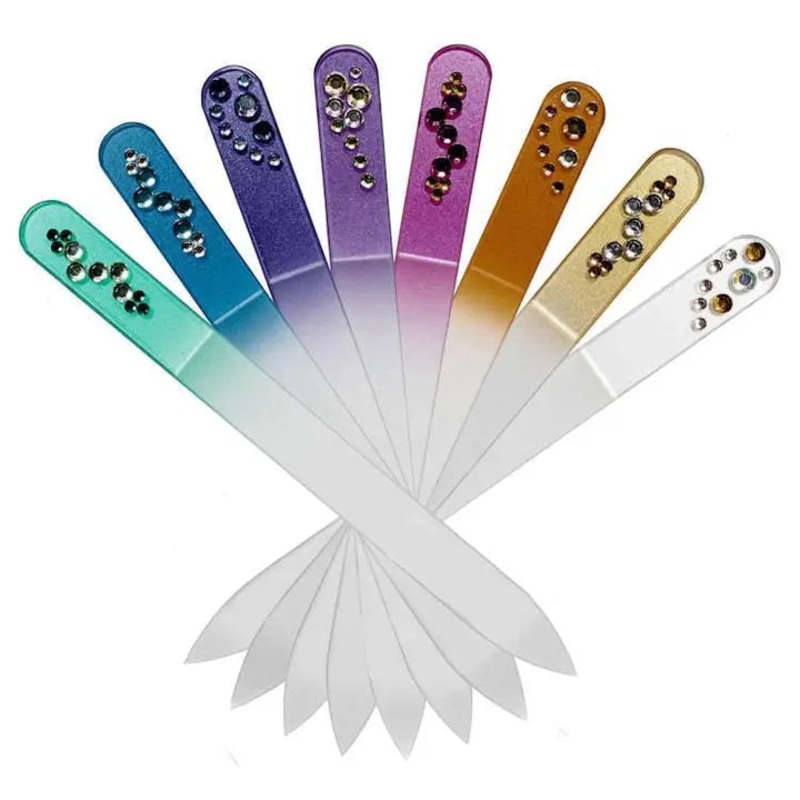 Czech Swarovski Crystal Nail File - Size Medium- Rhinestone Collection
