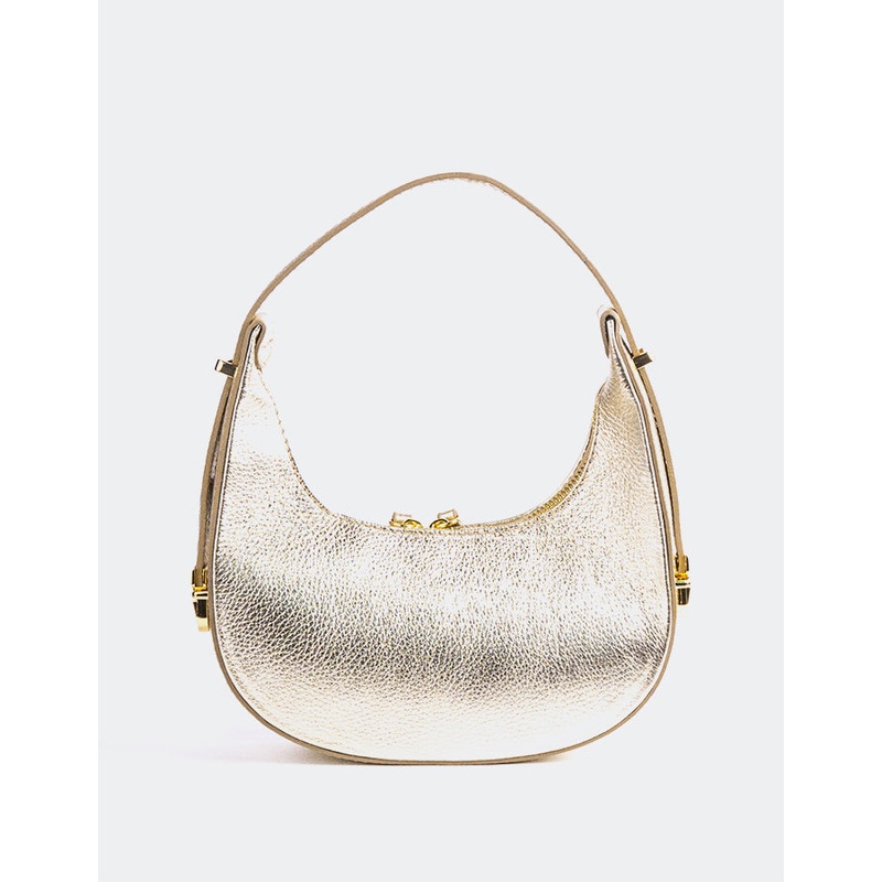 Josette Gold Metal Leather