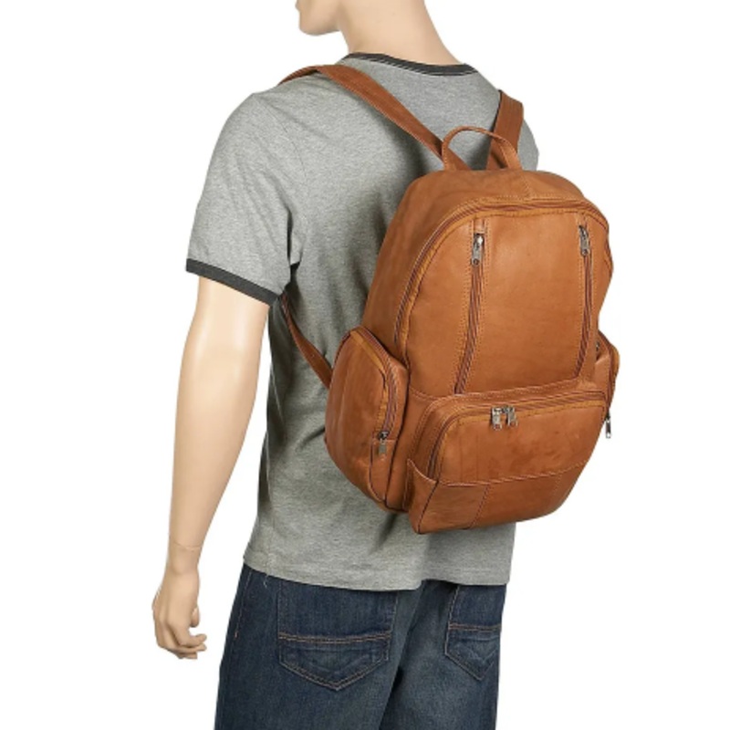 David King & Co. 332 Leather Laptop Backpack