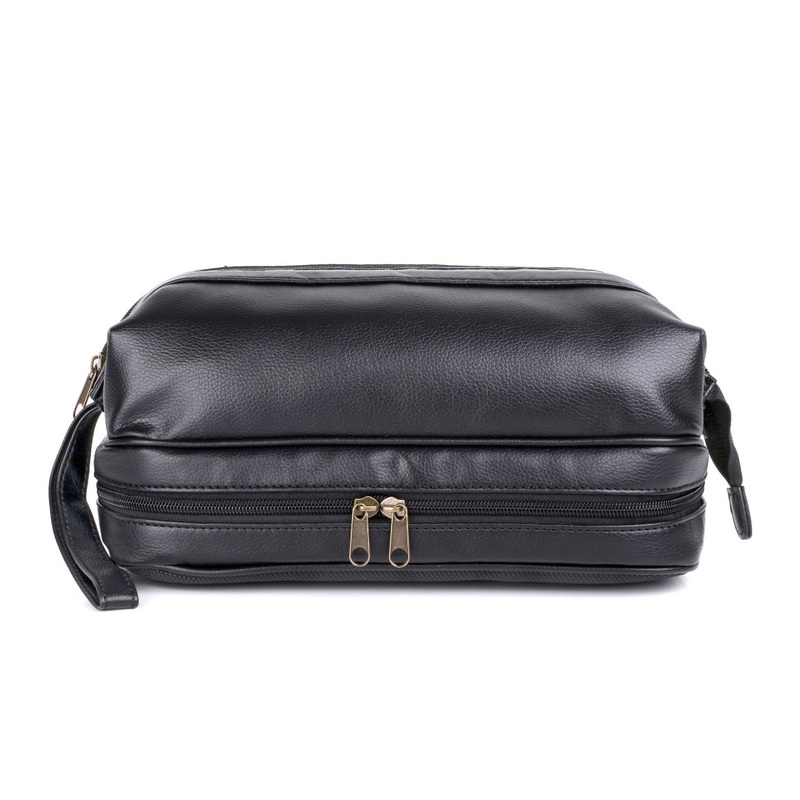 Dopp Leather Jumbo Framed Toiletry Kit