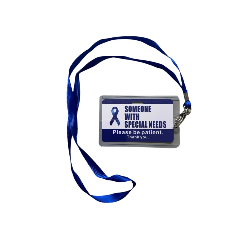 Lanyard Card- "Someone With Special Needs. Please Be Patient."- $1.99