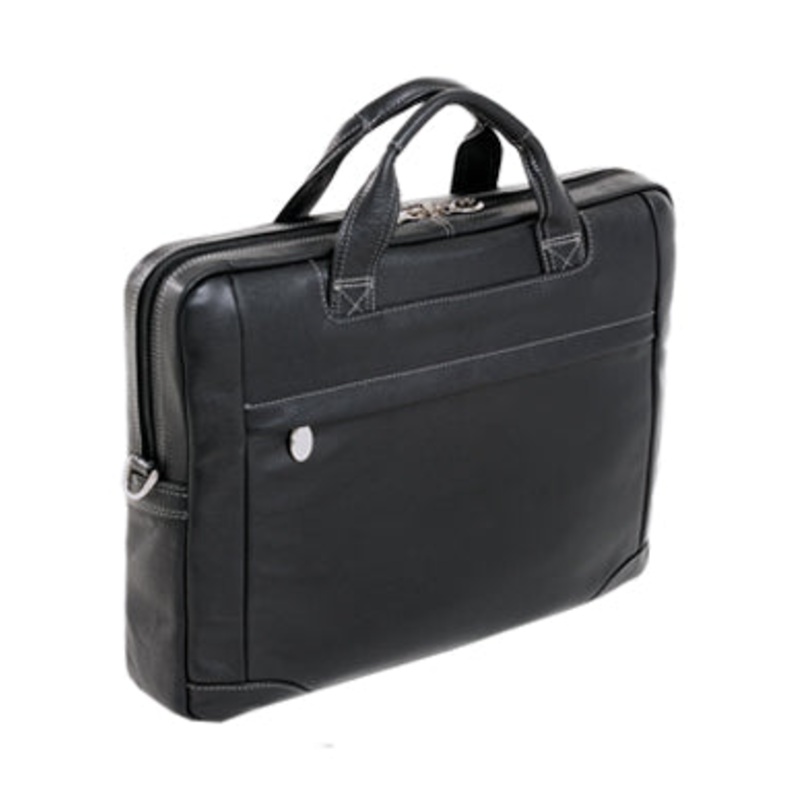 McKlein S Series Bronzeville Leather Medium Laptop Brief 15485/15484
