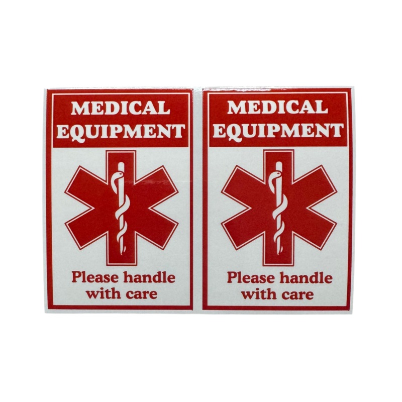 Medical Equipment Sticker Decals- set of 2
