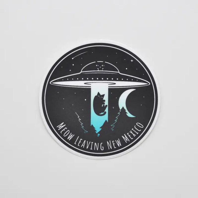 Metal The Brand Sticker- Meow Leaving New Mexico