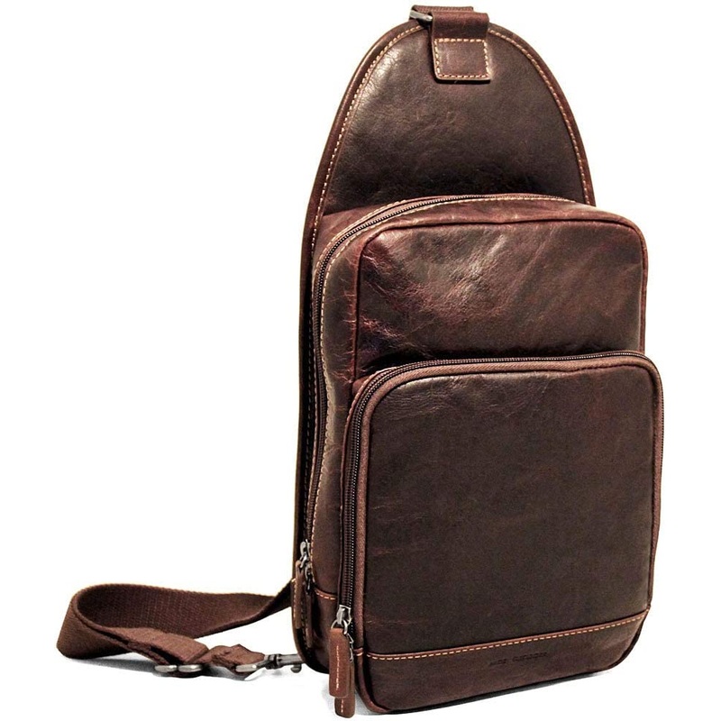 Jack Georges Voyager Sling Bag Brown 7582