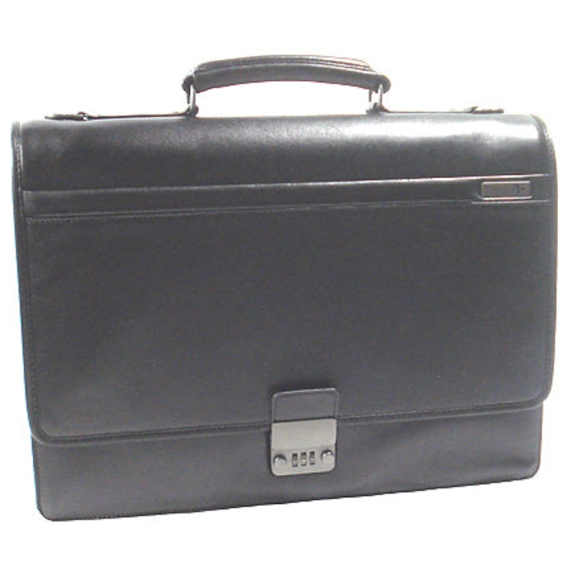 Passage2 Leather Flap 3 Gusset Briefcase 667-8745M