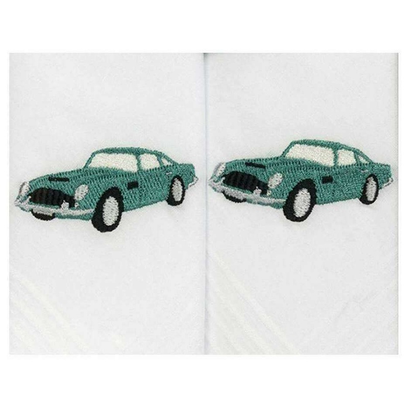 Dalaco Classic Car Handkerchiefs - White