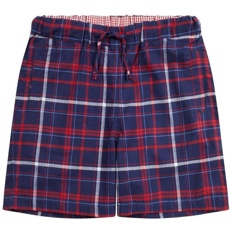 Loungers Red Panda Long Shorts - Red/White/Blue