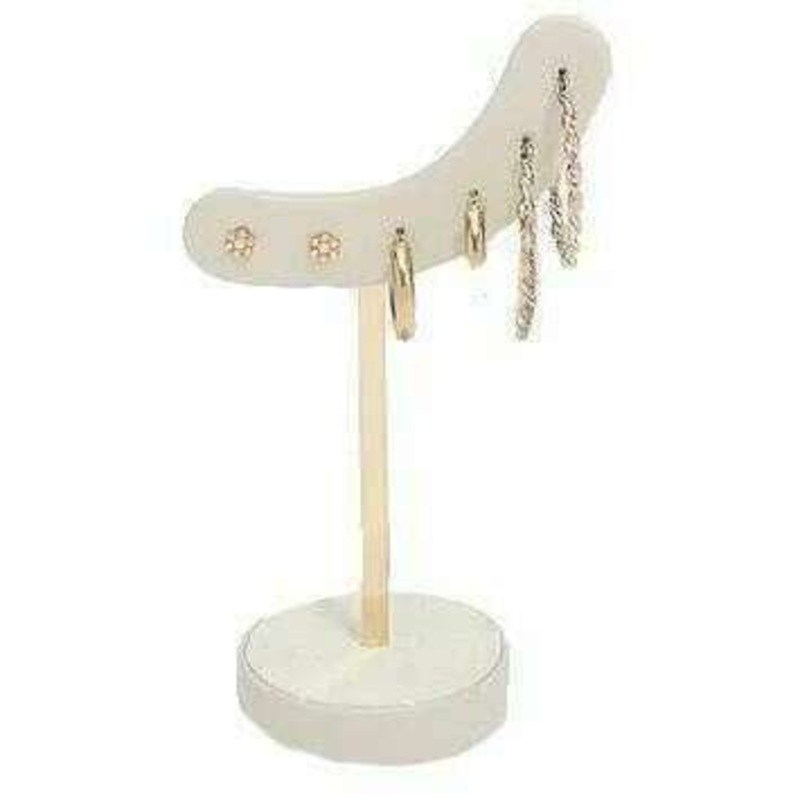 Stackers Earring Stand - Oatmeal/Linen Beige