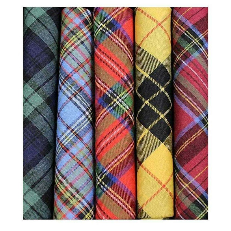 David Van Hagen Luxury Cotton Taratan 5 Pack Handkerchiefs - Multi-colour