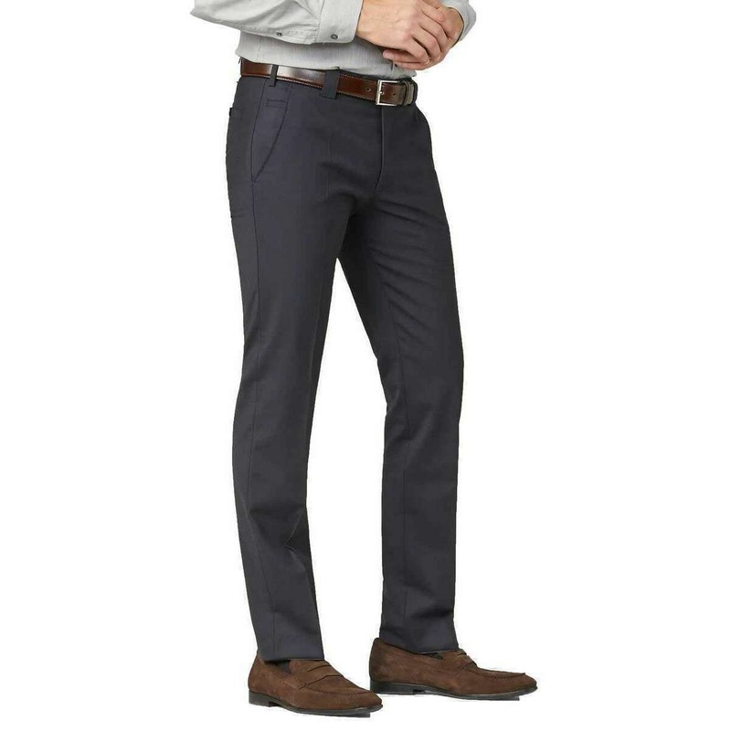 Meyer Roma Regular Tropical Trousers - Navy