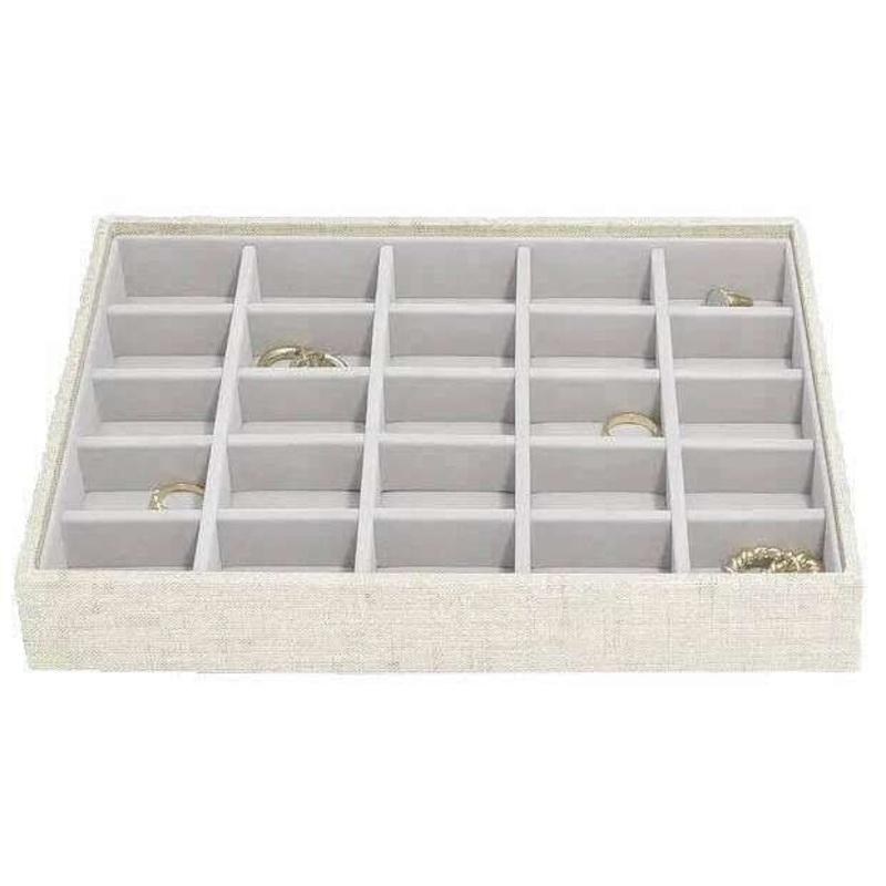 Stackers Classic Trinket Tray - Oatmeal/Linen Beige