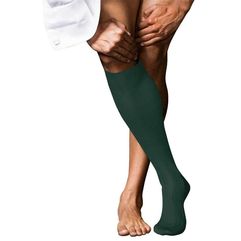 Falke No 10 Pure Fil dcosse Knee High Socks - Hunter Green