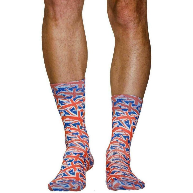 Wigglesteps England Flag Socks - Blue/White/Red