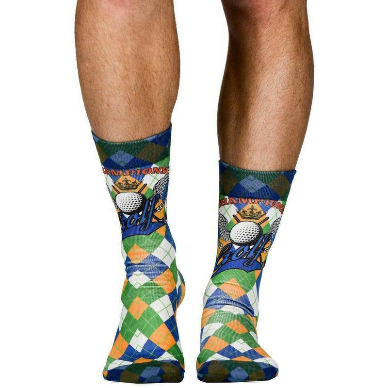 Wigglesteps Golf Cup Socks - Green/Blue/Orange