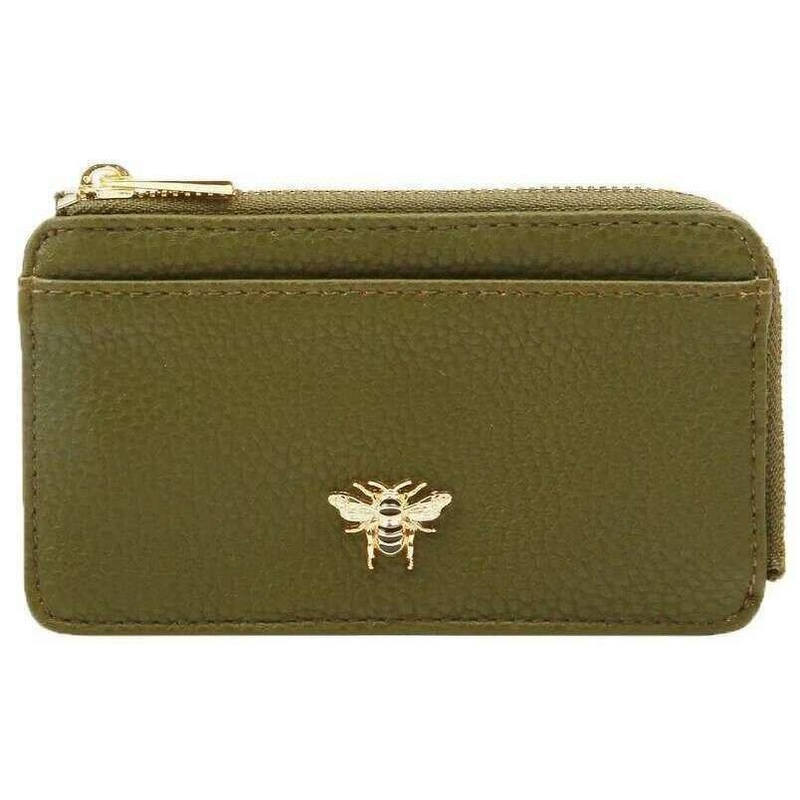 Alice Wheeler London Bath Coin Card Purse - Olive Green