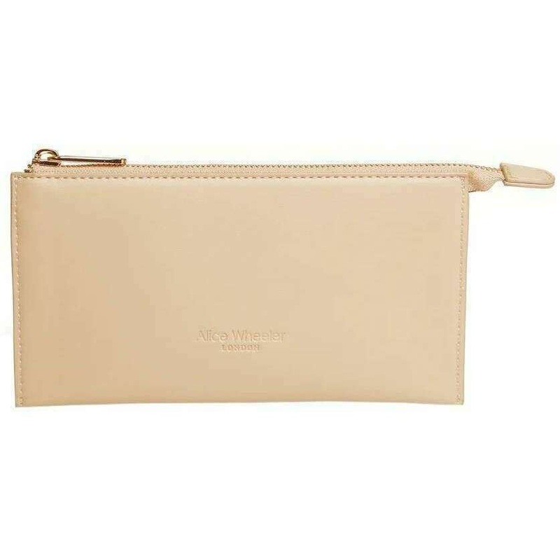 Alice Wheeler London Valencia Double Purse - Sand Beige