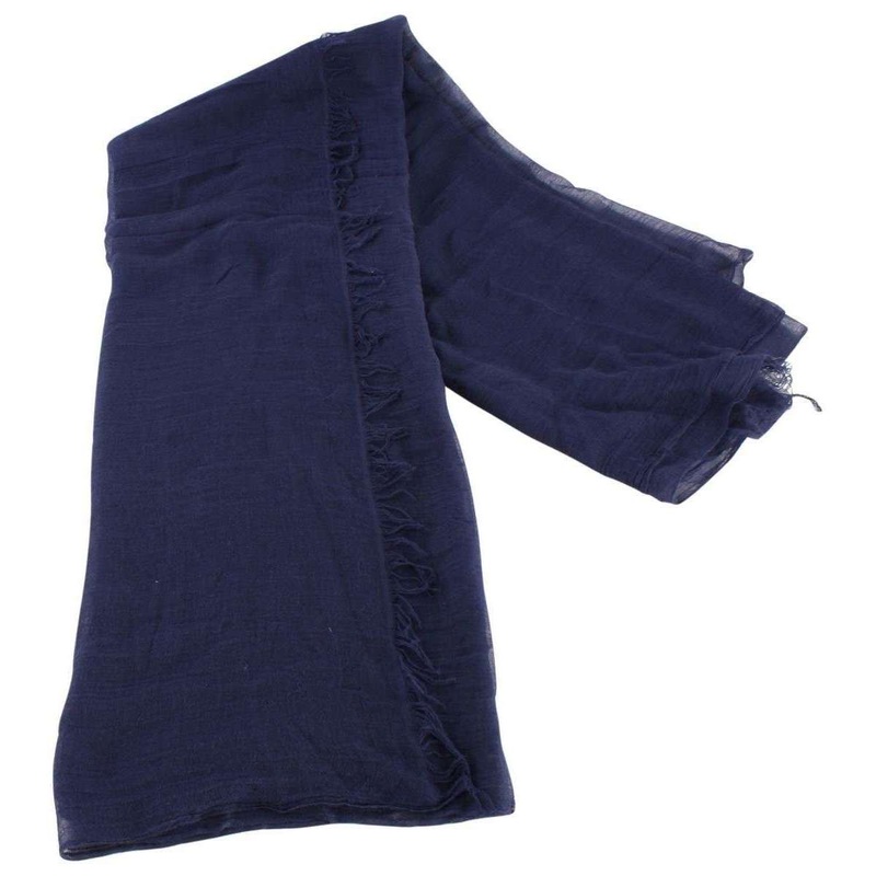 Bassin and Brown Aeolus Large Plain Scarf  - Blue